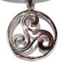 Triskele in a Circle Silver Pendant