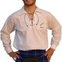 Camisa r�stica con tojo bordado