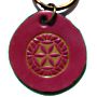 St Tegra Sexfoil Leather Keyring