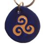 Triskele Leather Keyring