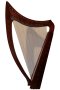 Rosewood Celtic Harp