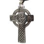 Silver Celtic Cross Knotwork Pendant