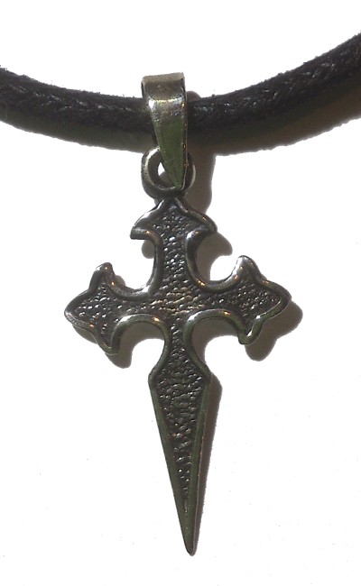 Camino de Santiago : Cross of St James Silver Pendant