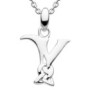 Letter Y - Silver Celtic Initial Pendant