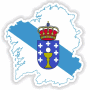 Galician Flag and Land Sticker